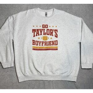 Taylor Swift Go Taylor's Boyfriend XXL Sweatshirt Travis Kelce KC‎ Chiefs 2XL